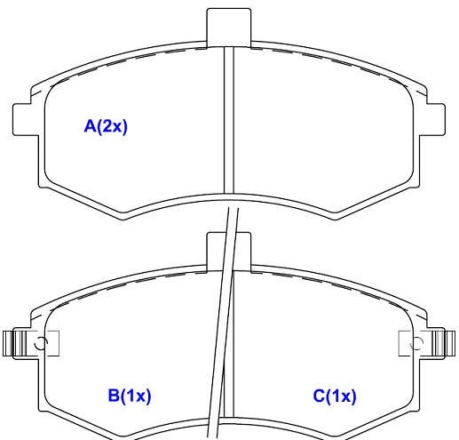 Pastilhas de freio ECO1133